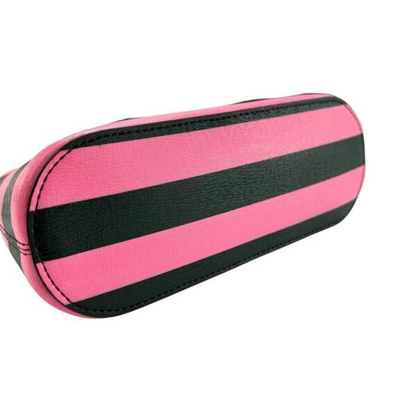 Kate Spade NWOT Sylvia Small Dome Crossbody Bag Pink & Dark Green Stripes - Picture 13 of 14